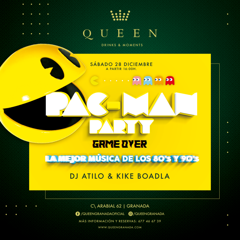 Grupo Queen - Eventos: Pac-Man Party «Game Over»